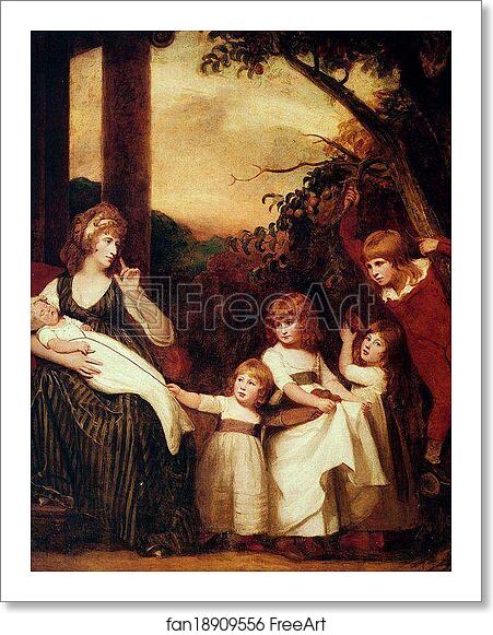 Free art print of Portrait Of Charlotte Bosanquet With Her Five Elder Children by George Romney Free art print of Portrait Of Charlotte Bosanquet With Her Five Elder Children by George Romney
