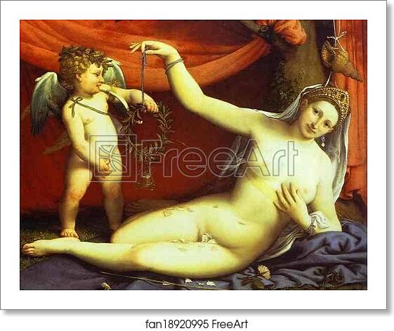 Free art print of Venus and Cupid by Lorenzo Lotto Free art print of Venus and Cupid by Lorenzo Lotto