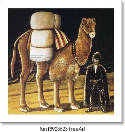 Free art print of Tatar - Camel Driver by Niko Pirosmani