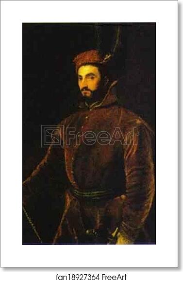 Free art print of Portrait of Ippolito de' Medici by Titian Free art print of Portrait of Ippolito de' Medici by Titian
