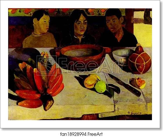 Free art print of The Meal (The Bananas) by Paul Gauguin Free art print of The Meal (The Bananas) by Paul Gauguin