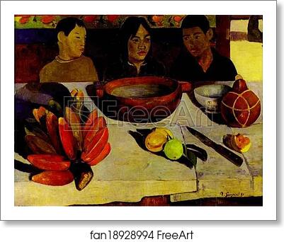 Free art print of The Meal (The Bananas) by Paul Gauguin