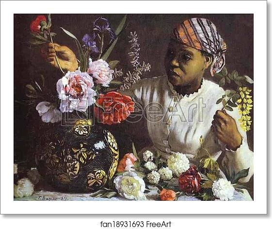 Free art print of Negress with Peonies by Frédéric Bazille Free art print of Negress with Peonies by Frédéric Bazille