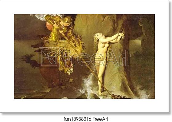 Free art print of Roger Delivering Angelica by Jean-Auguste-Dominique Ingres Free art print of Roger Delivering Angelica by Jean-Auguste-Dominique Ingres