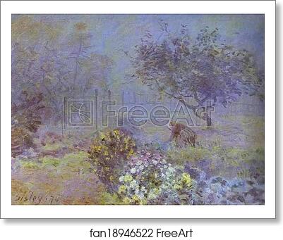 Free art print of Foggy Morning, Voisins by Alfred Sisley Free art print of Foggy Morning, Voisins by Alfred Sisley