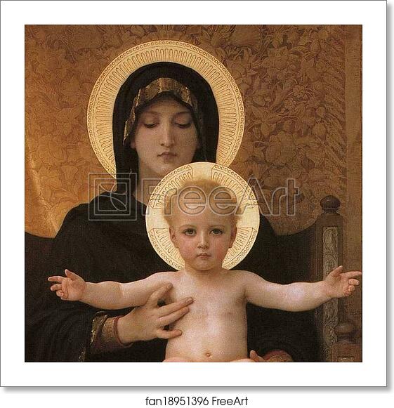 Free art print of Virgin and Child. Detail by William-Adolphe Bouguereau Free art print of Virgin and Child. Detail by William-Adolphe Bouguereau