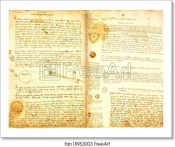 Free art print of Codex Hammer (Leicester) seen with mirror. Hammer 2A – Fol.2r (left) and Fol.35v (right) by Leonardo Da Vinci Free art print of Codex Hammer (Leicester) seen with mirror. Hammer 2A – Fol.2r (left) and Fol.35v (right) by Leonardo Da Vinci