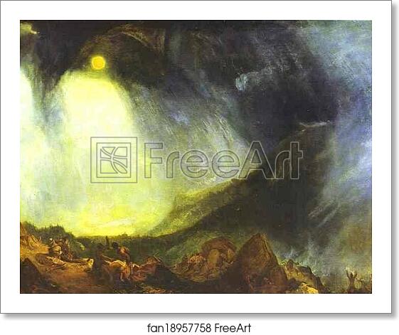 Free art print of Snow Storm: Hannibal and His Army Crossing the Alps by Joseph Mallord William Turner Free art print of Snow Storm: Hannibal and His Army Crossing the Alps by Joseph Mallord William Turner