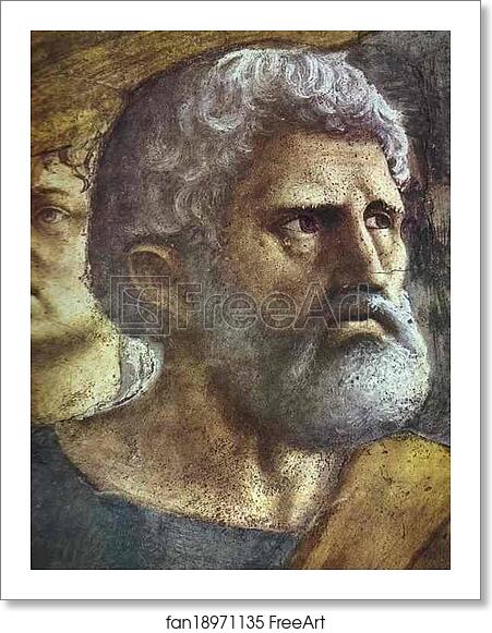Free art print of Rendering of the Tribute Money. Detail by Masaccio Free art print of Rendering of the Tribute Money. Detail by Masaccio