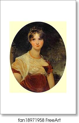 Free art print of Portrait of Lady Hicks by Sir Thomas Lawrence