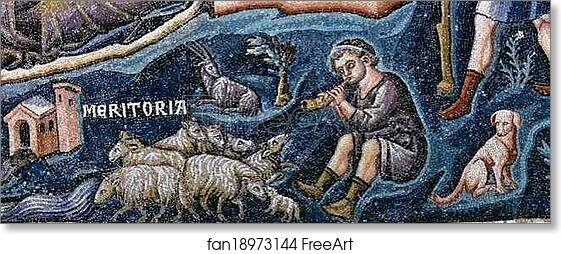 Free art print of Nativity of Christ. Detail by Pietro Cavallini