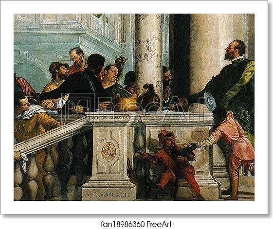 Free art print of Feast in the House of Levi. Detail by Paolo Veronese Free art print of Feast in the House of Levi. Detail by Paolo Veronese