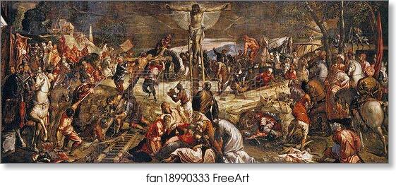 Free art print of Crucifixion by Jacopo Robusti, Called Tintoretto