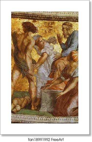 Free art print of The Judgment of Solomon (ceiling panel) by Raphael