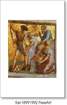 Free art print of The Judgment of Solomon (ceiling panel) by Raphael