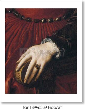 Free art print of Portrait of Lucrezia Panciatichi. Detail by Agnolo Bronzino