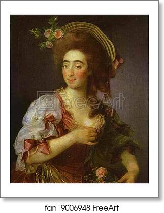 Free art print of Portrait of Anna Davia (D'Avia) Bernucci by Dmitry Levitzky
