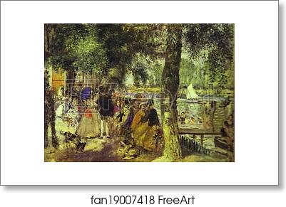 Free art print of La Grenouillère by Pierre-Auguste Renoir