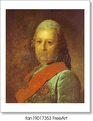 Free art print of Portrait of A. M. Obreskov by Fedor Rokotov