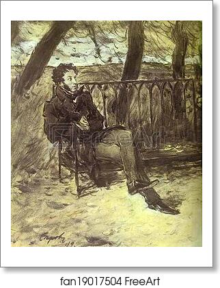 Free art print of Alexander Pushkin on a Park Bench by Valentin Serov Free art print of Alexander Pushkin on a Park Bench by Valentin Serov