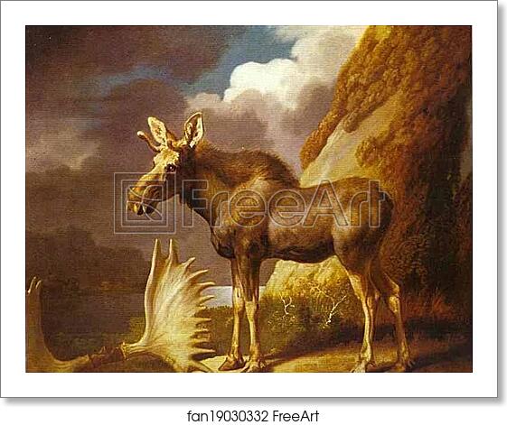 Free art print of The Moose by George Stubbs Free art print of The Moose by George Stubbs