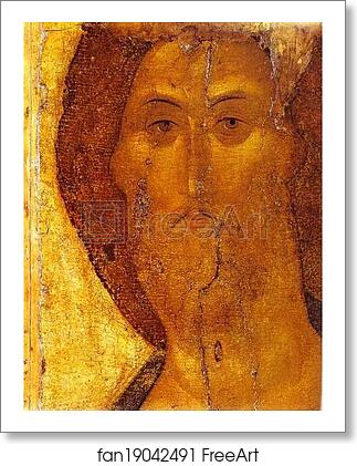Free art print of Our Savior. Detail by Andrei Rublev