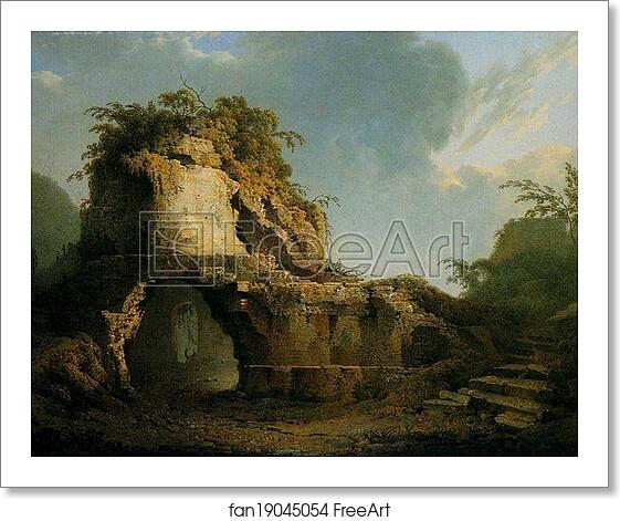 Free art print of Virgil's Tomb: Sun Breaking through a Cloud by Joseph Wright Of Derby Free art print of Virgil's Tomb: Sun Breaking through a Cloud by Joseph Wright Of Derby