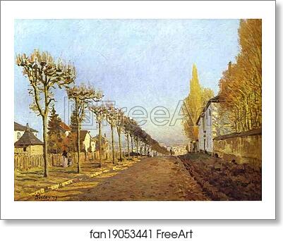 Free art print of Chemin de la Machine, Louveciennes by Alfred Sisley