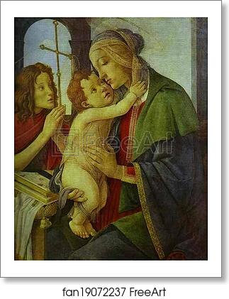 Free art print of The Virgin and Child with the Infant St. John by Alessandro Botticelli