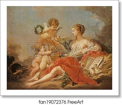 Free art print of Allegory of Music by François Boucher