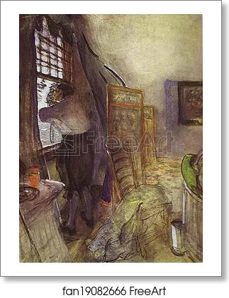 Free art print of Peter I in the Palace of Monplaisir by Valentin Serov