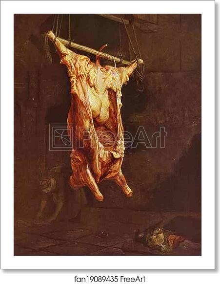 Free art print of The Slaughtered Ox by Rembrandt Harmenszoon Van Rijn Free art print of The Slaughtered Ox by Rembrandt Harmenszoon Van Rijn