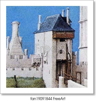 Free art print of Les trÄ�s riches heures du Duc de Berry. September. Château de Saumur. Detail by Limbourg Brothers