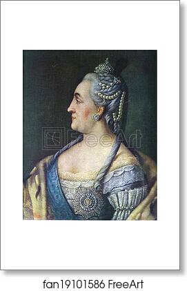 Free art print of Portrait of Catherine II the Great by Aleksey Antropov