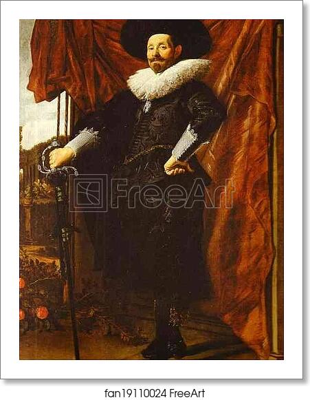 Free art print of Portrait of Willem van Heythuysen by Frans Hals