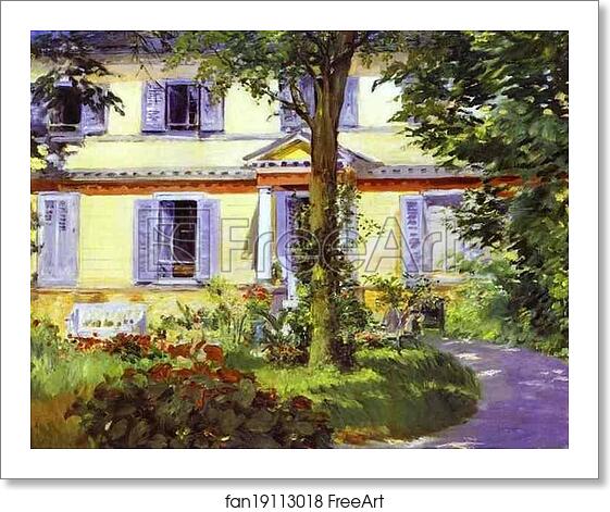 Free art print of House at Rueil by Edouard Manet Free art print of House at Rueil by Edouard Manet