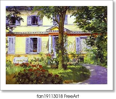 Free art print of House at Rueil by Edouard Manet