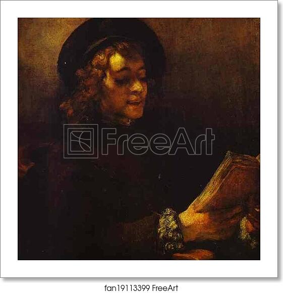 Free art print of Portrait of Titus Reading by Rembrandt Harmenszoon Van Rijn Free art print of Portrait of Titus Reading by Rembrandt Harmenszoon Van Rijn