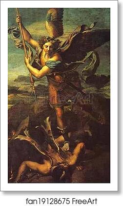 Free art print of St. Michael and Satan by Raphael