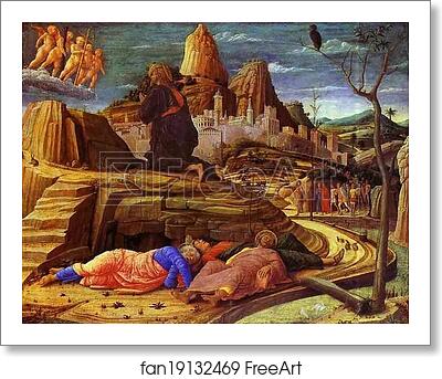 Free art print of Agony in the Garden by Andrea Mantegna