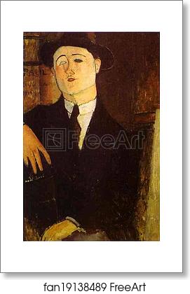 Free art print of Portrait of the Art Dealer Paul Guillaume by Amedeo Modigliani