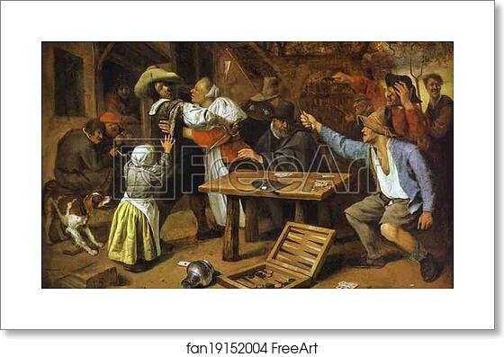 Free art print of Argument over a Card Game by Jan Steen Free art print of Argument over a Card Game by Jan Steen