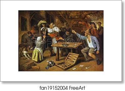 Free art print of Argument over a Card Game by Jan Steen