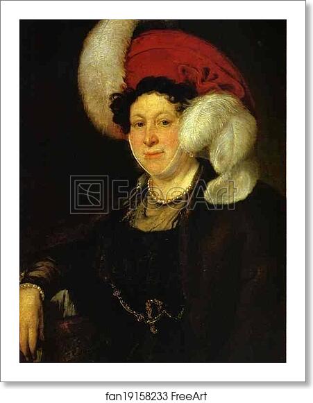Free art print of Portrait of Countess N. A. Zubova by Vasily Tropinin