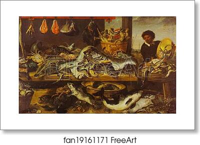 Free art print of Fish Stall by Frans Snyders Free art print of Fish Stall by Frans Snyders