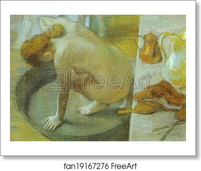 Free art print of The Tub by Edgar Degas
