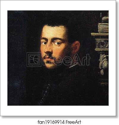 Free art print of Portrait of a Man. Detail by Jacopo Robusti, Called Tintoretto
