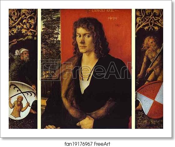 Free art print of Portrait of Oswolt Krel by Albrecht Dürer