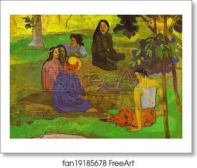 Free art print of Les Parau Parau (Conversation) by Paul Gauguin