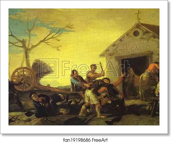Free art print of Fight at the Cock Inn by Francisco De Goya Y Lucientes Free art print of Fight at the Cock Inn by Francisco De Goya Y Lucientes